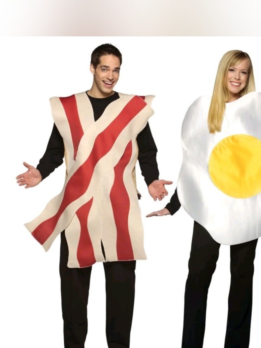 Rasta Imposta Bacon & Eggs Adult Couple Costume One Size New